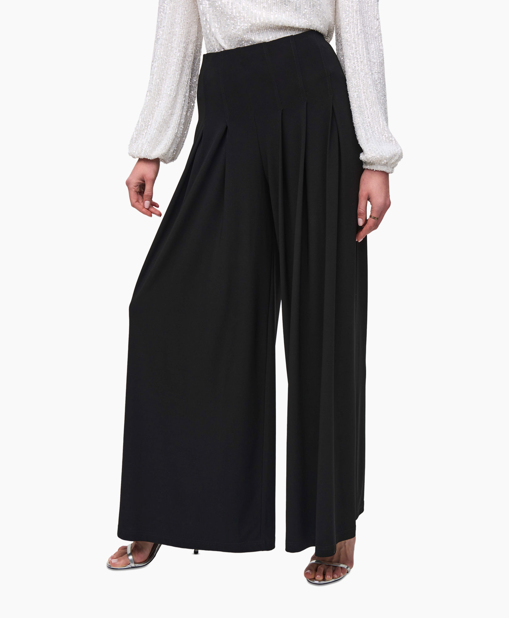 Broek Wide Leg Zwart