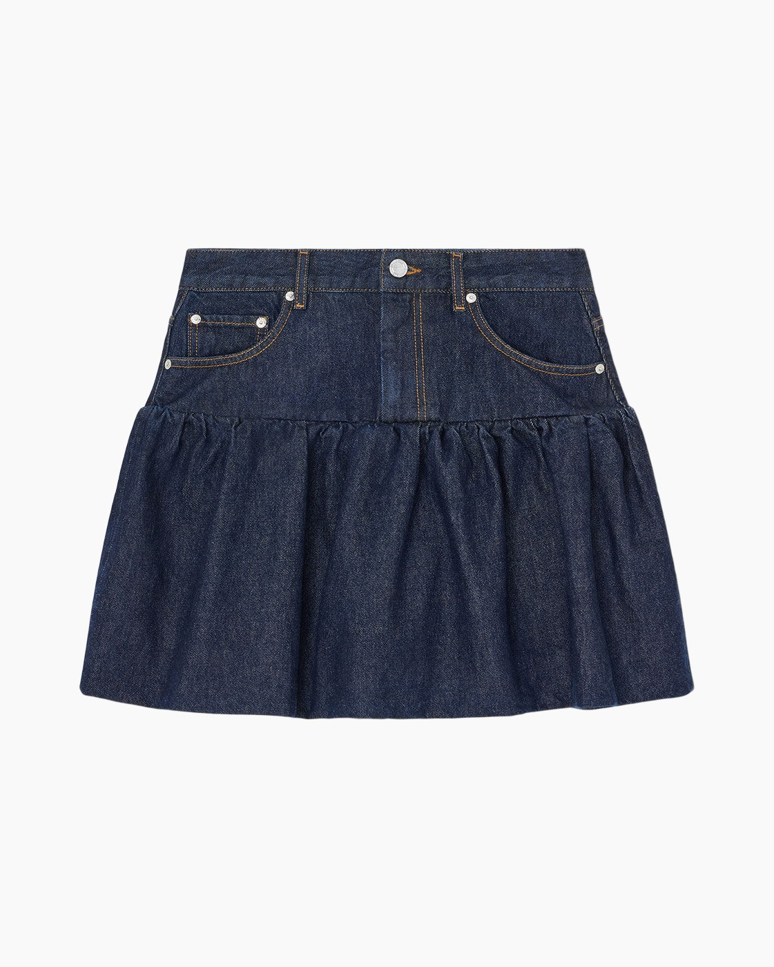 denim, skirt, jean, pleated, midnight-blue