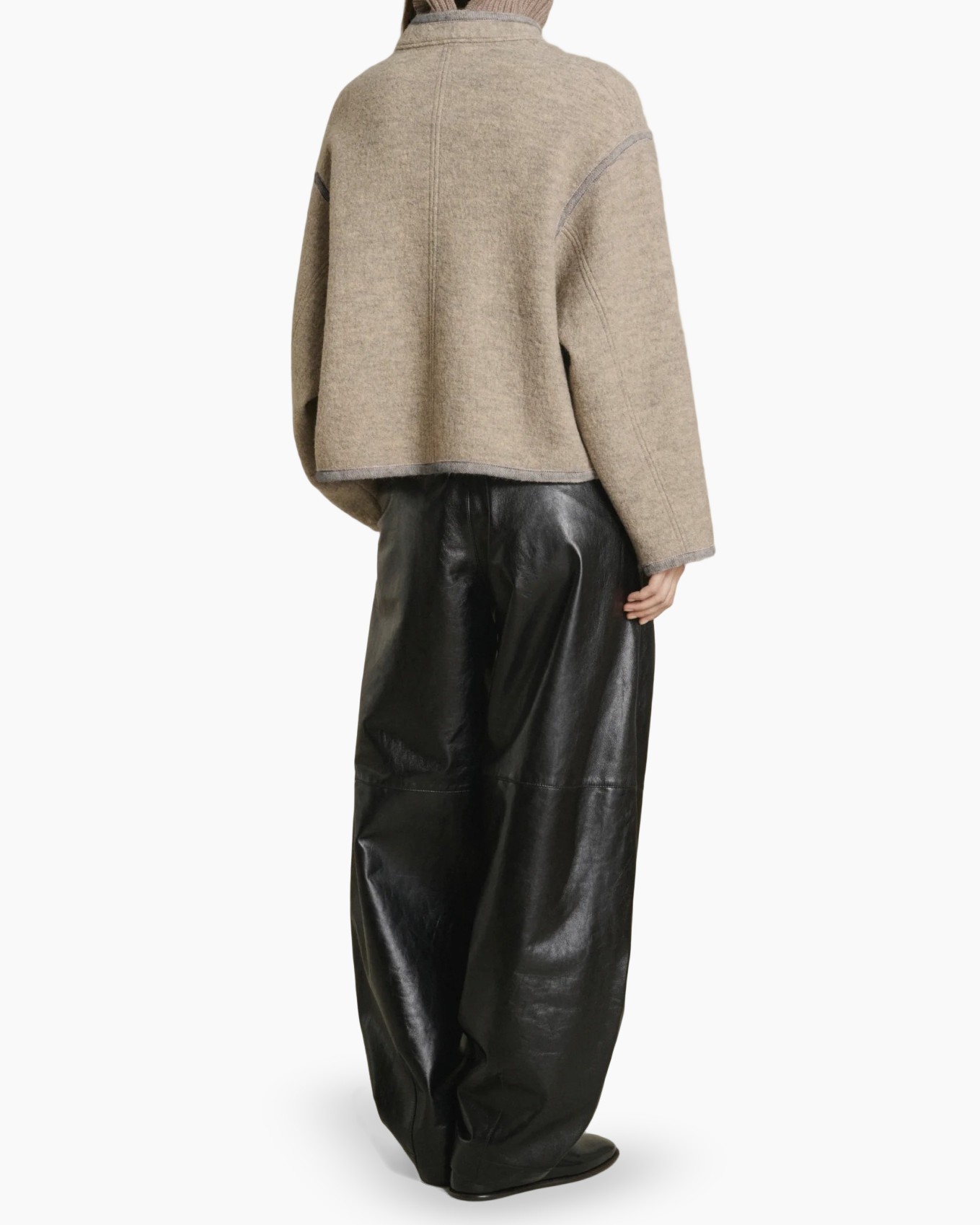 tuniek,  oversized cardigan, beige, brede pasvorm, los zittend