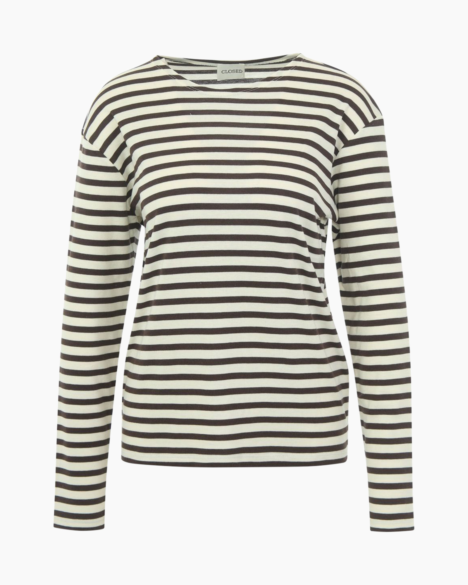 strepen, lange mouwen, shirt, top, breton