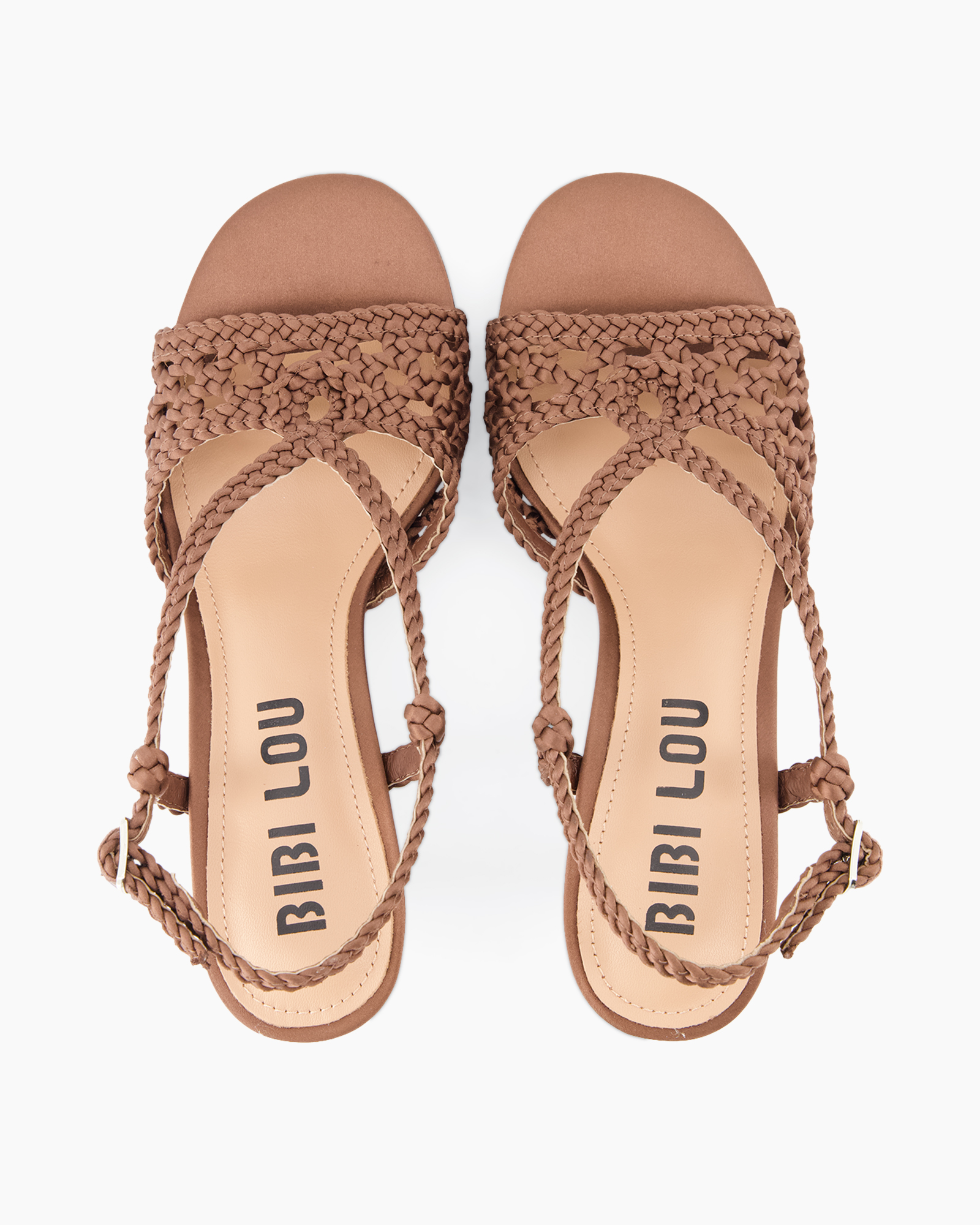 sandaal, plat, gevlochten, open-toe, zomer