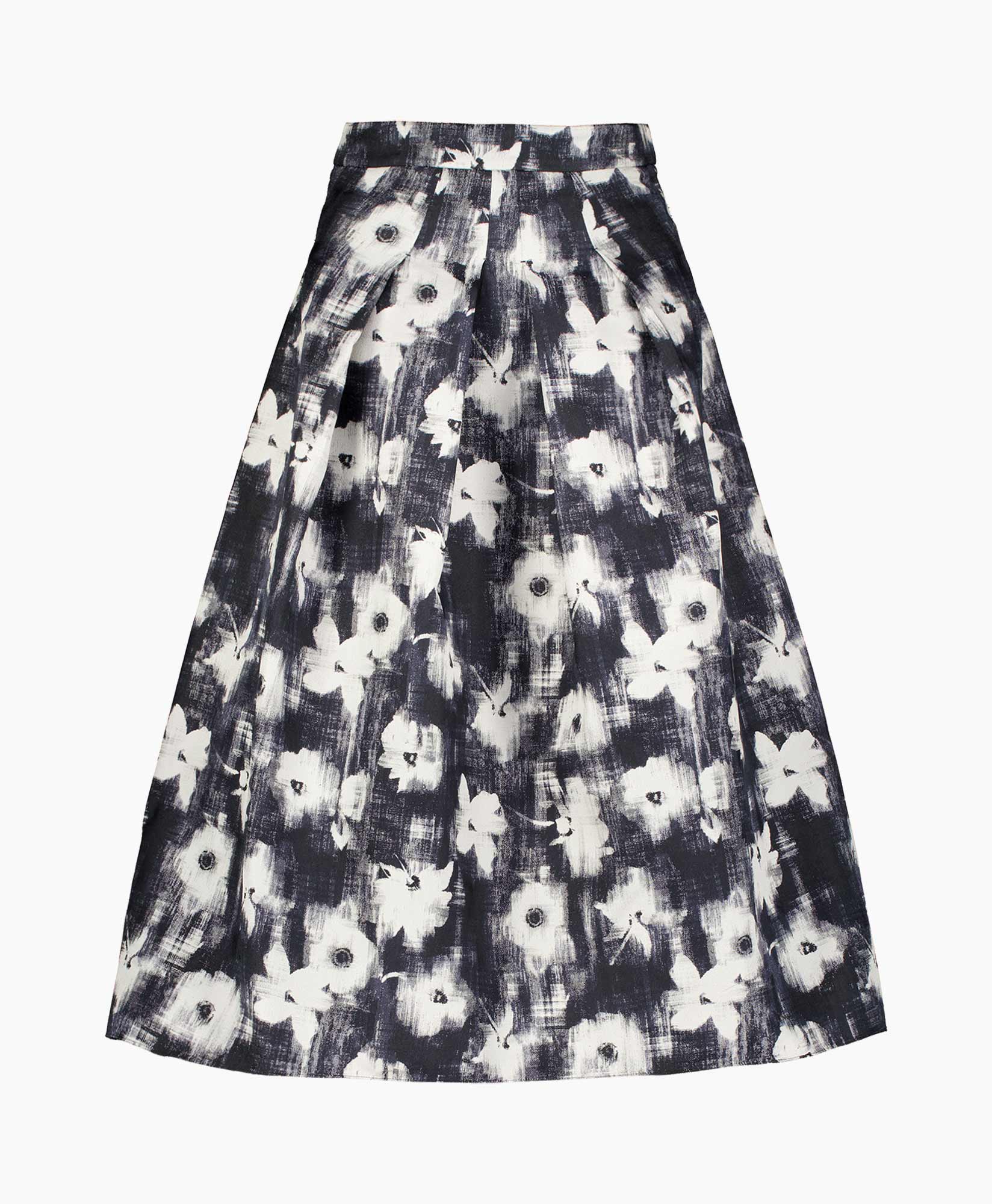 Midi Rok Cupola-nllm11 Donker Blauw