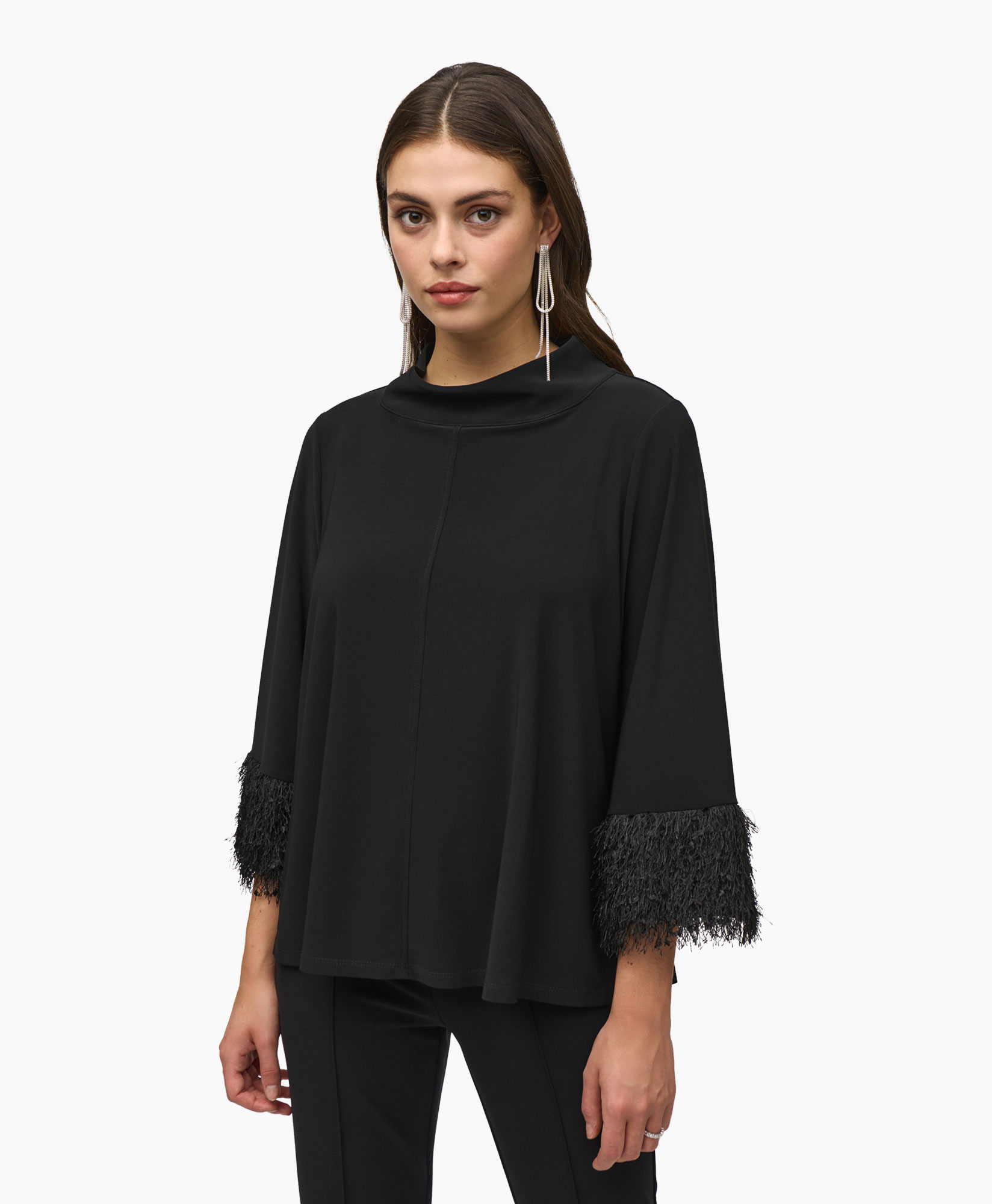 Top Feather Zwart