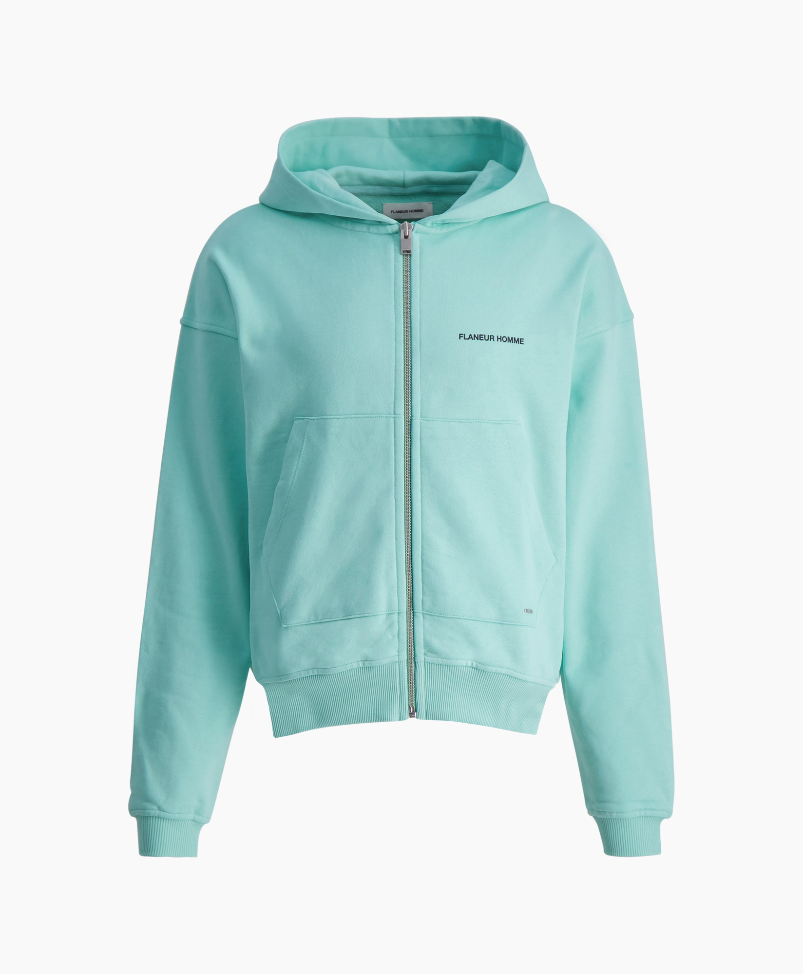 Flaneur Homme Hoodie Peace Zip-up Hoodie turquoise