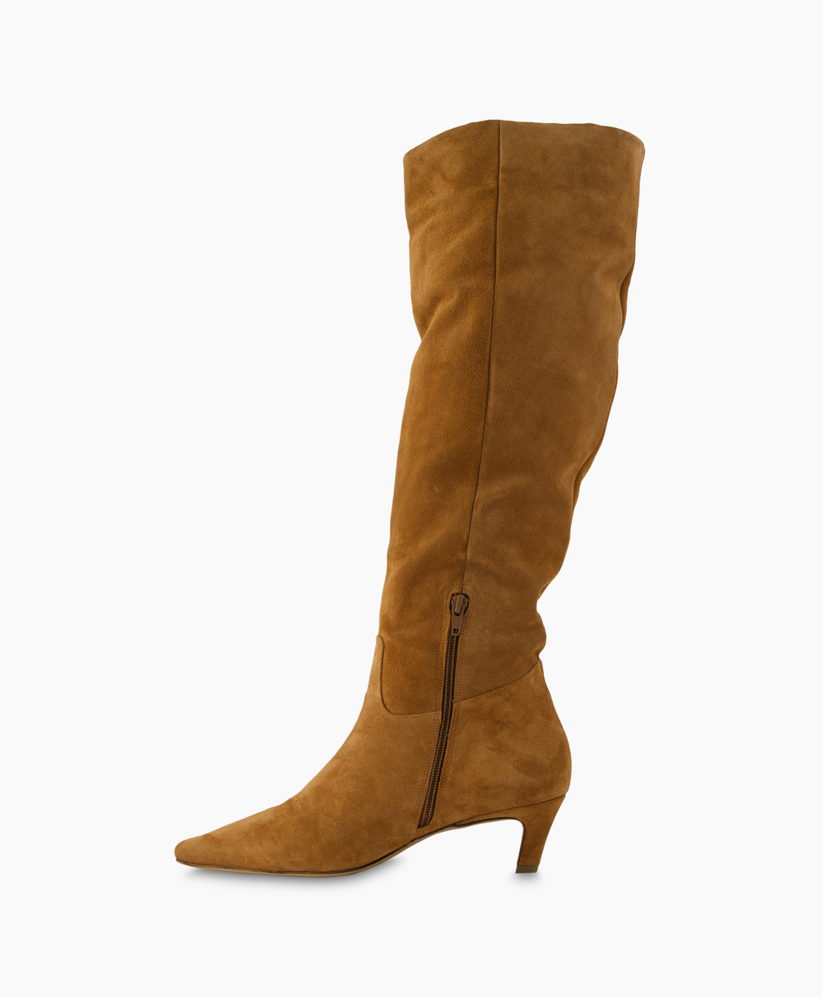 Lange Laars Suede Leather Bruin