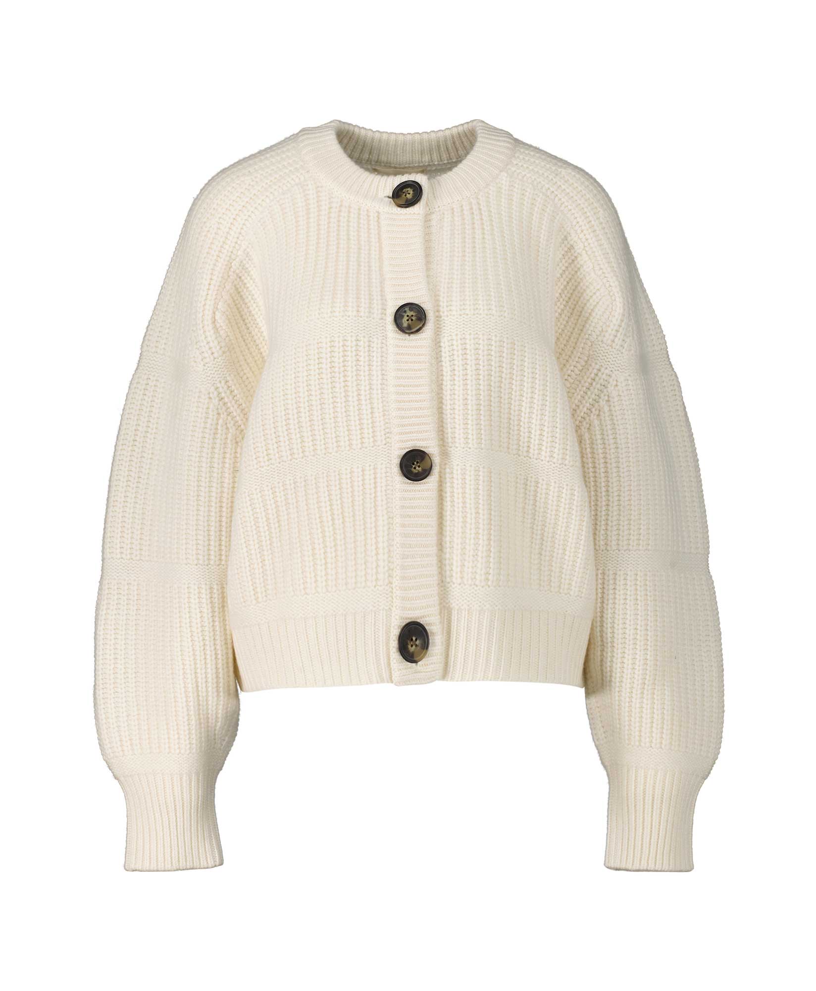 Loulou Studio Vest Cashmere Cardigan Off White