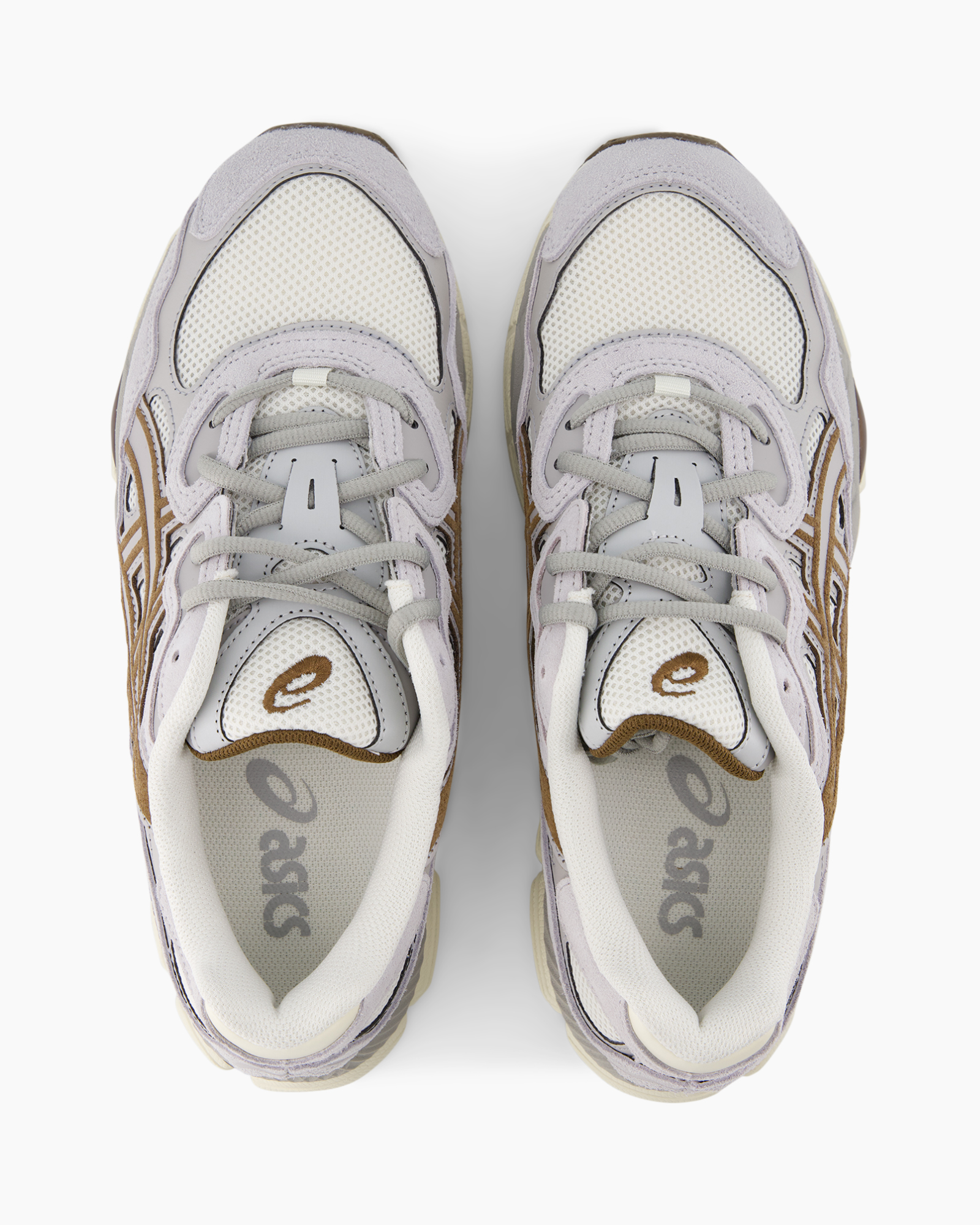 sneakers, schoenen, mesh, veters, paarse-grijs