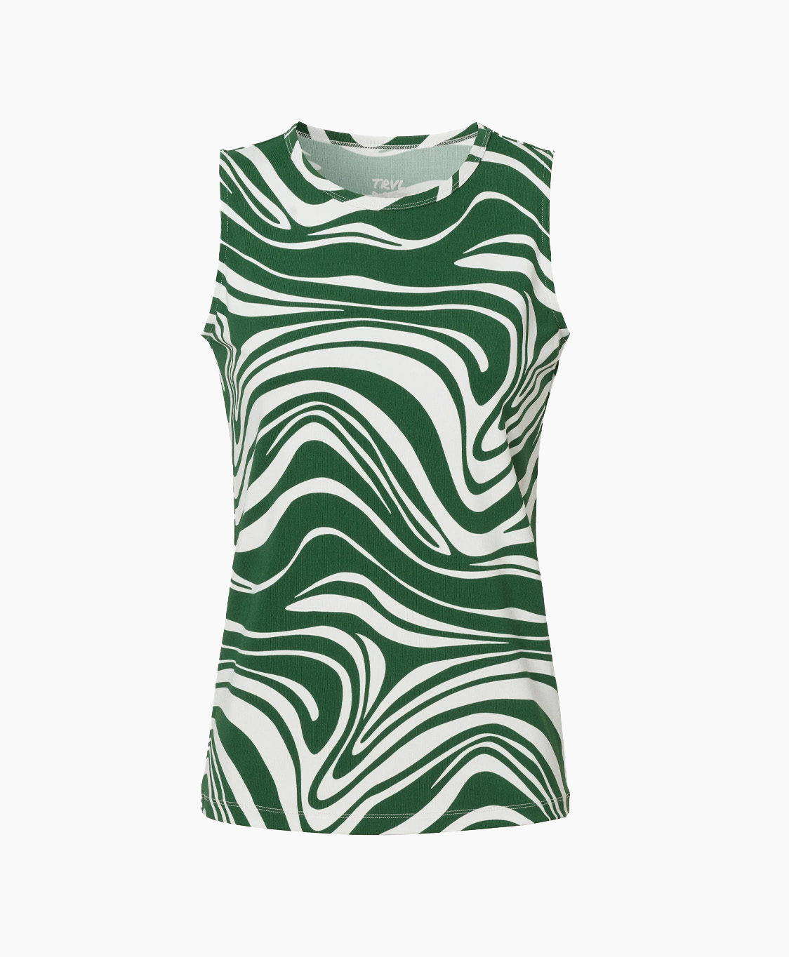 Trvl Drss Top 02-t1123-45x Groen dessin