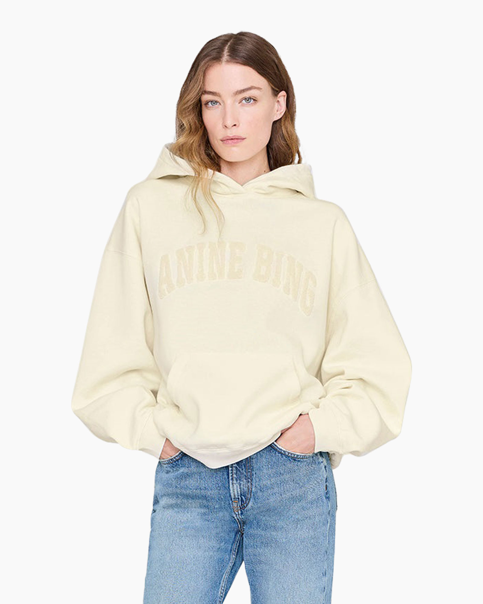 Hoodie Harvey licht geel