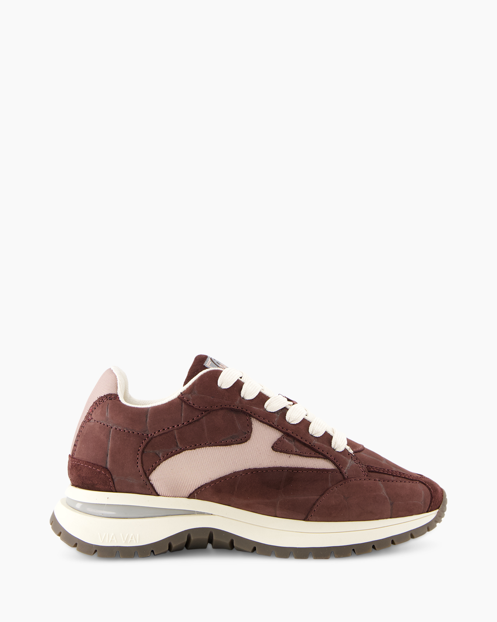 sneaker, casual, bruin, gaas, veters