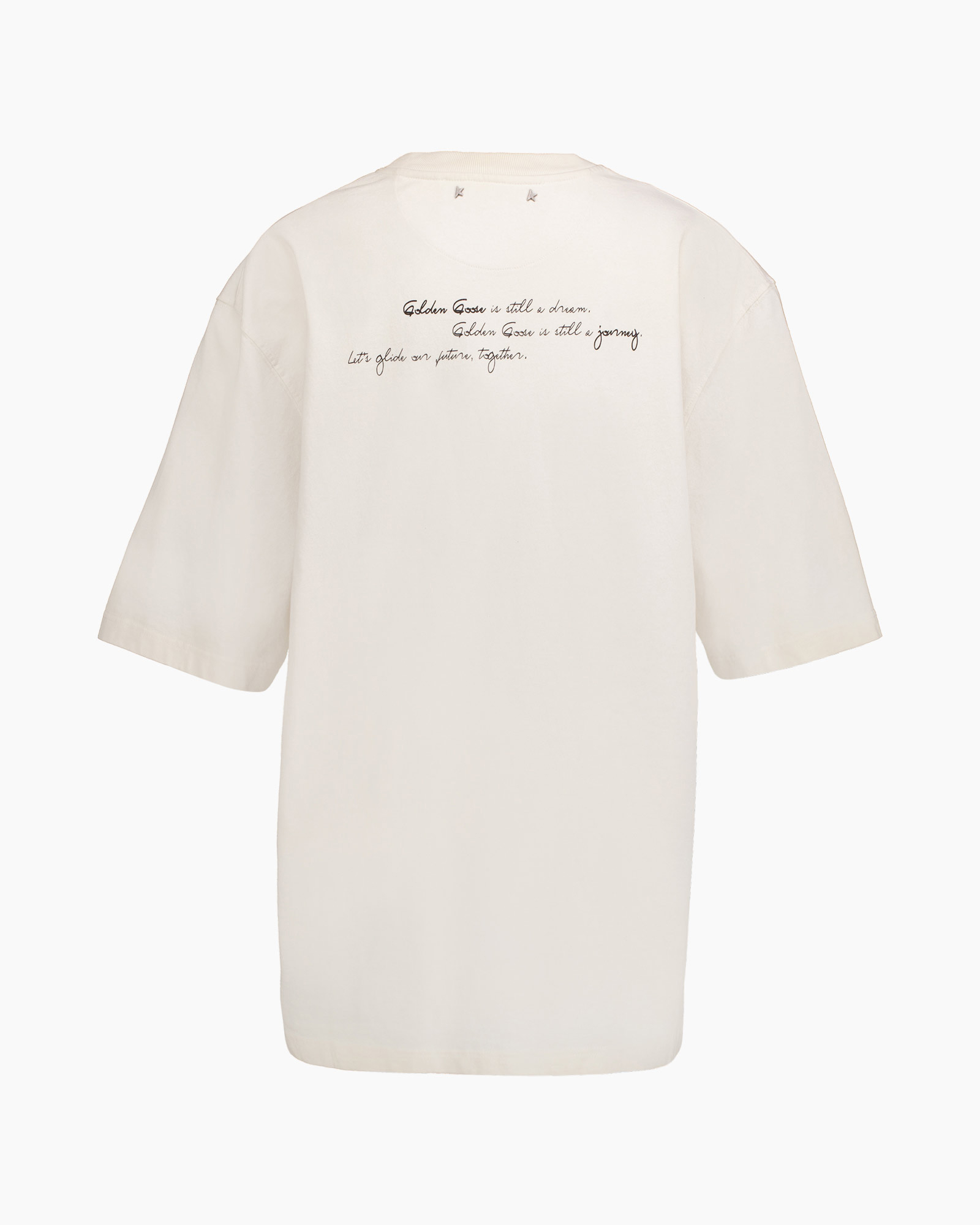 T-shirt Korte Mouw Journey Unisex Relaxed Organic  Wit