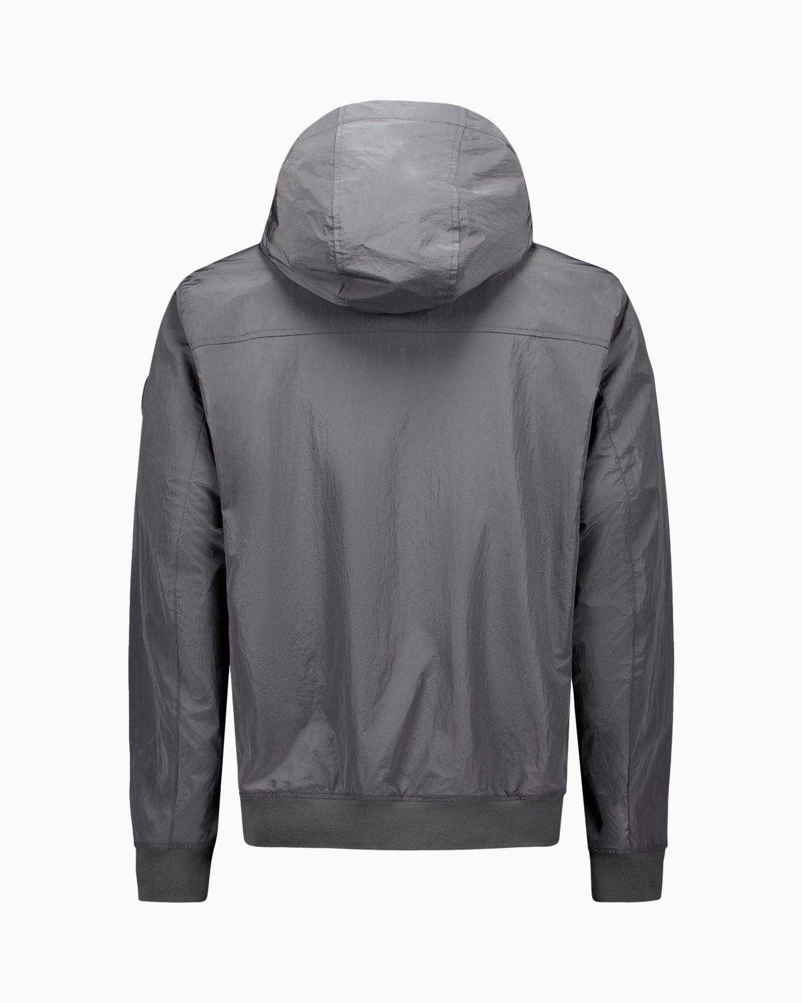 Jack Waxed Crincle Jacket Grijs