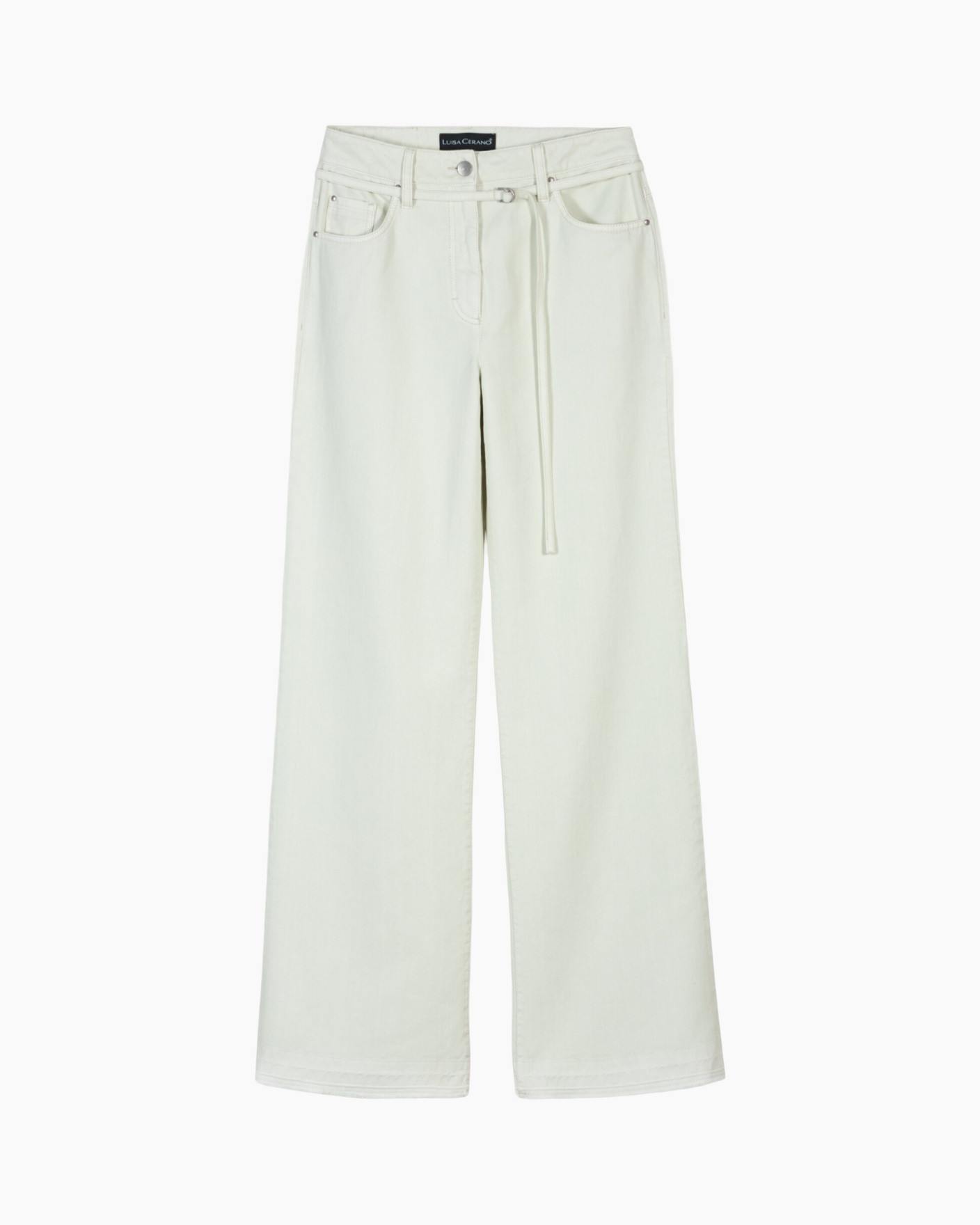 pants, jeans, wideleg, belted, light-green