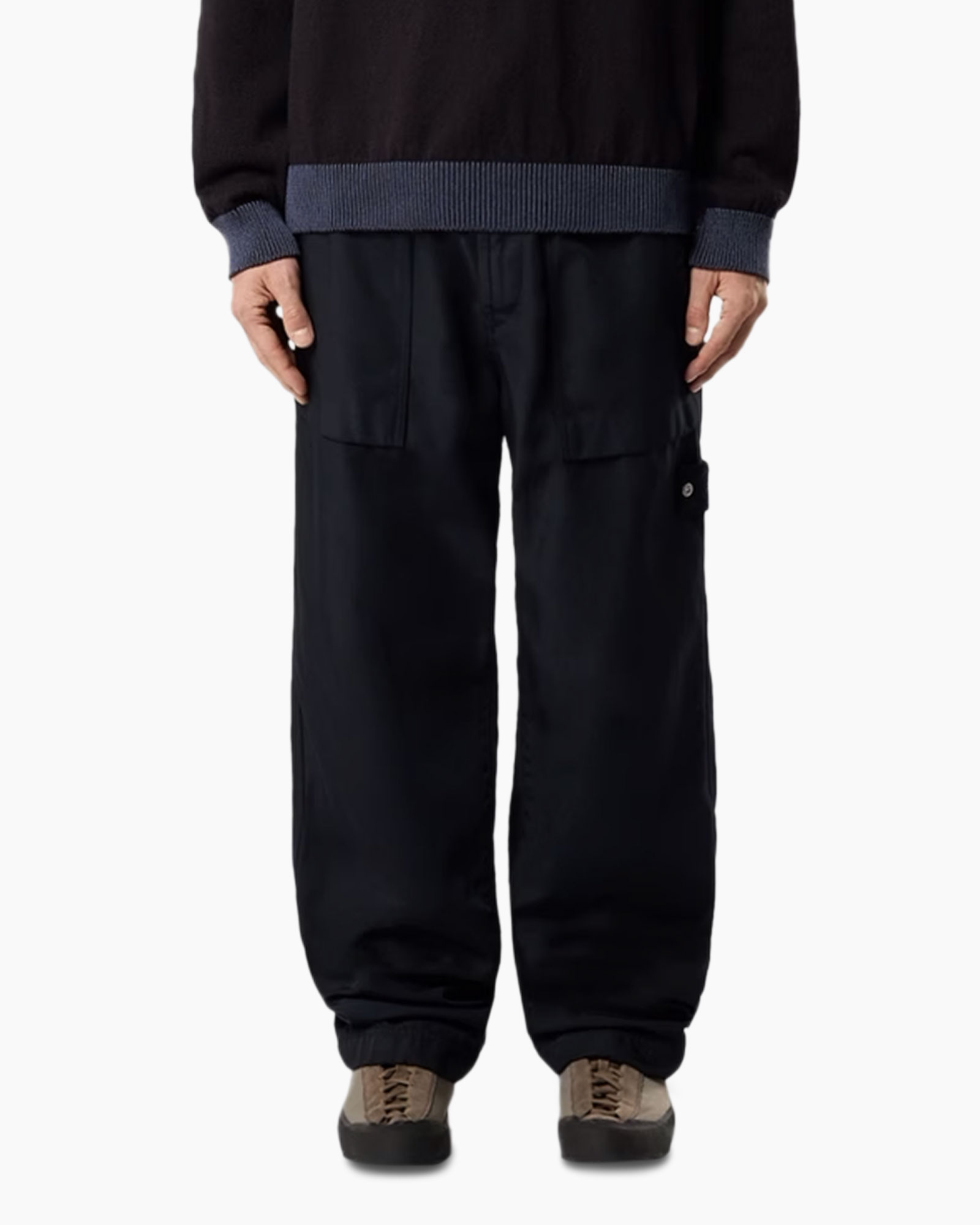 broeken, pantalon, cargo broek, zwarte broek, elastische zoom