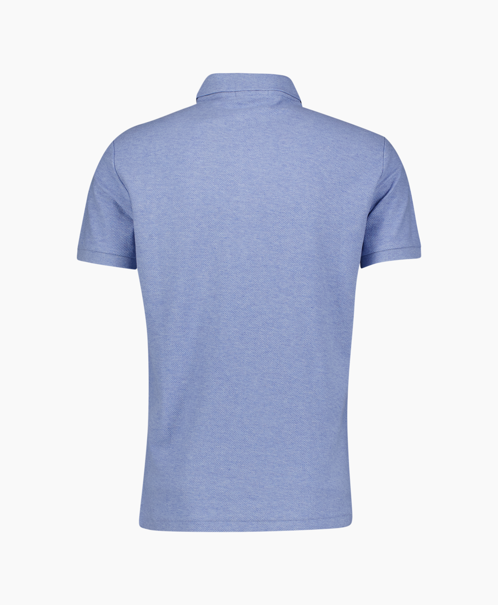 poloshirt, korte mouwen, blauw, kraag, logo borduring