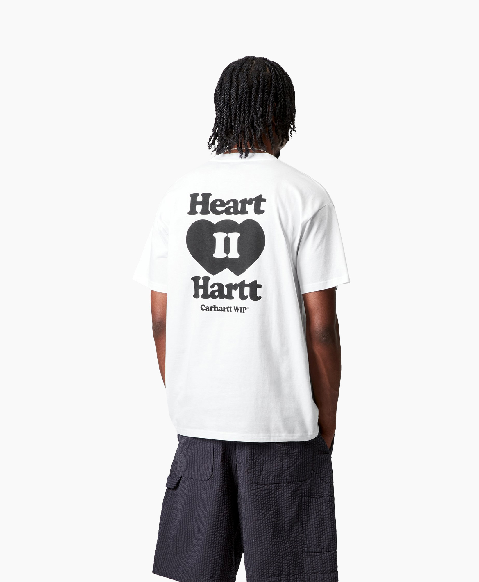 T-shirt Korte Mouw S/s Heart || Hartt Wit