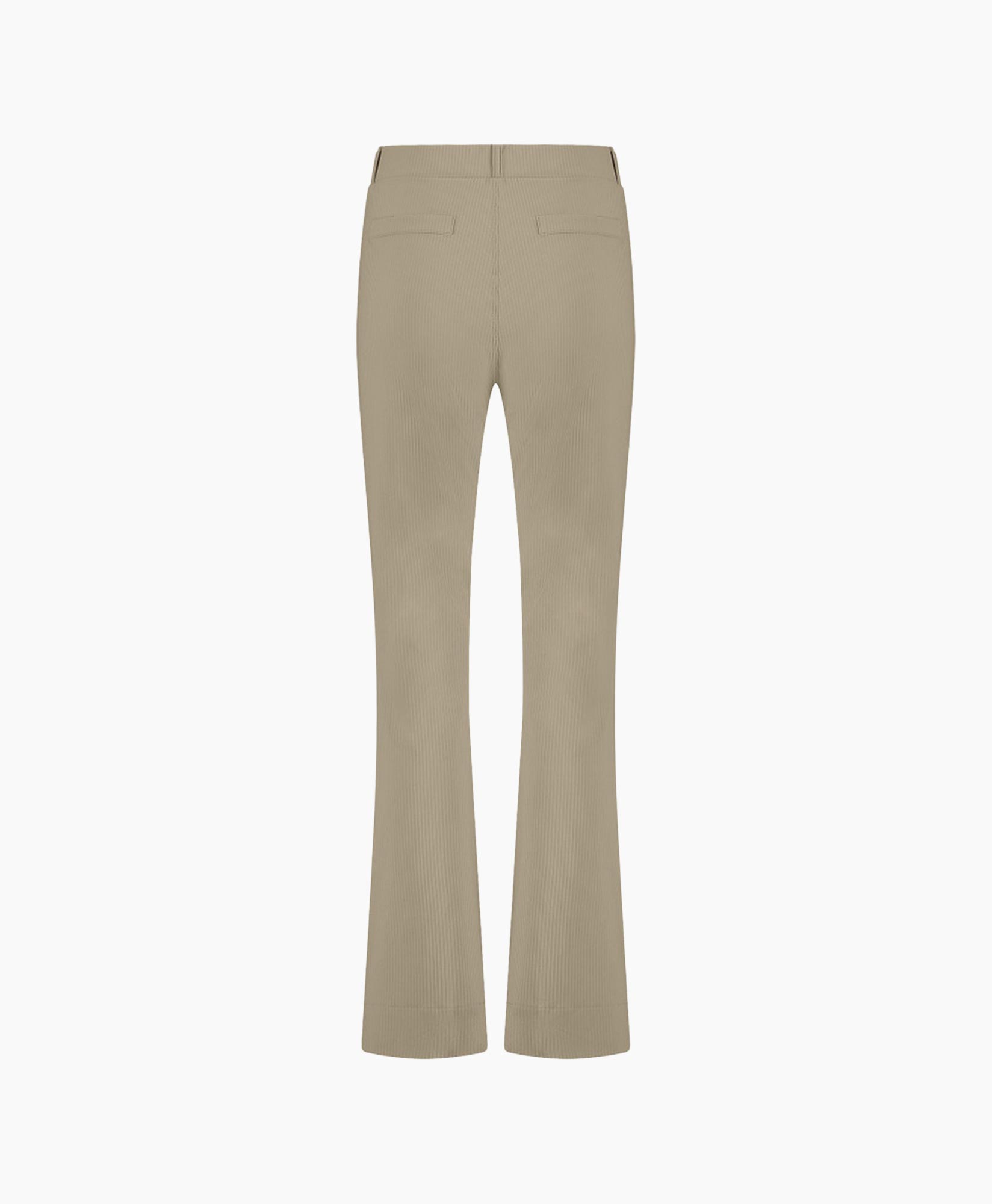 Broek Flair Rib Trousers Geel