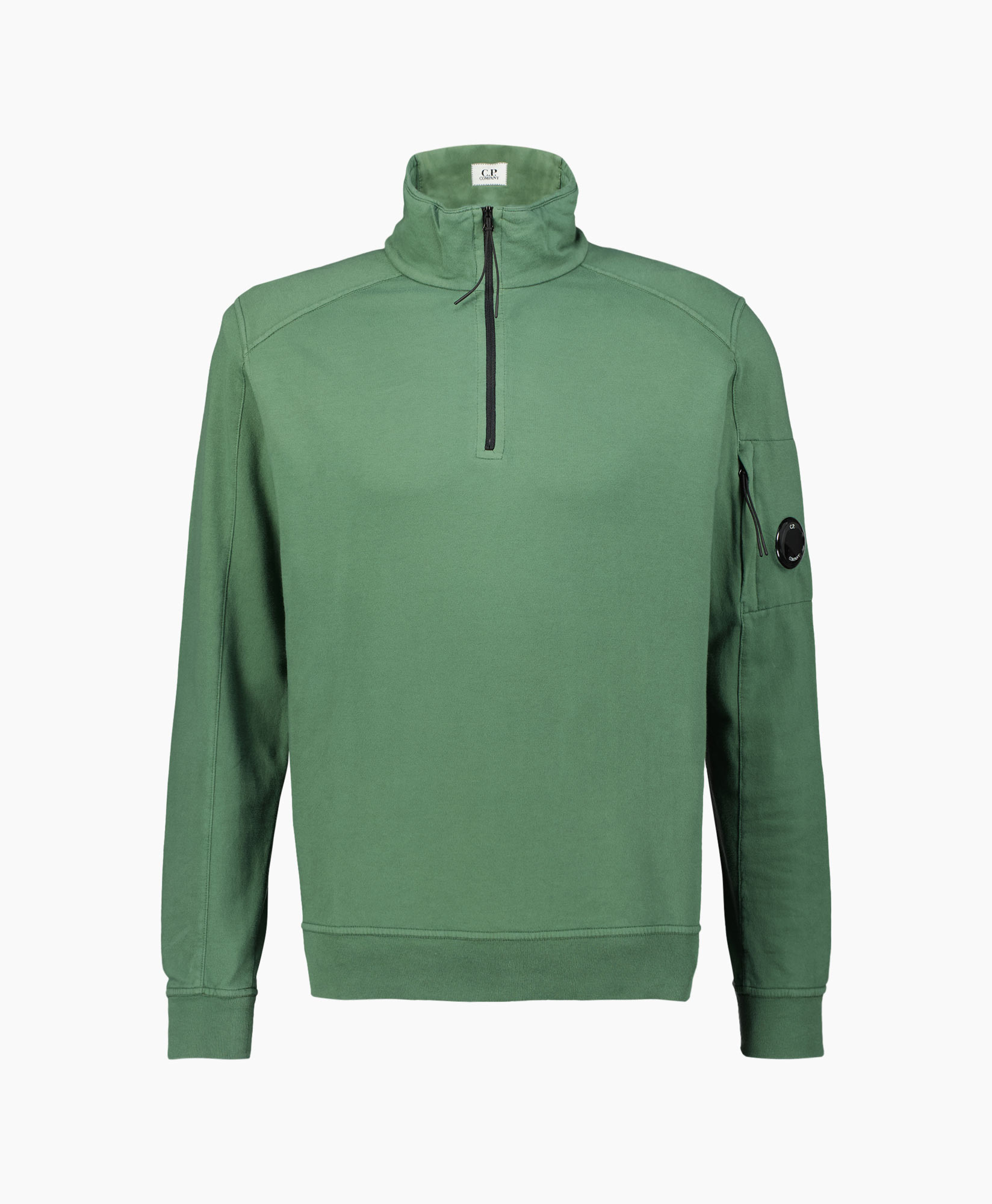 Sweater Light Fleece Zipped Groen