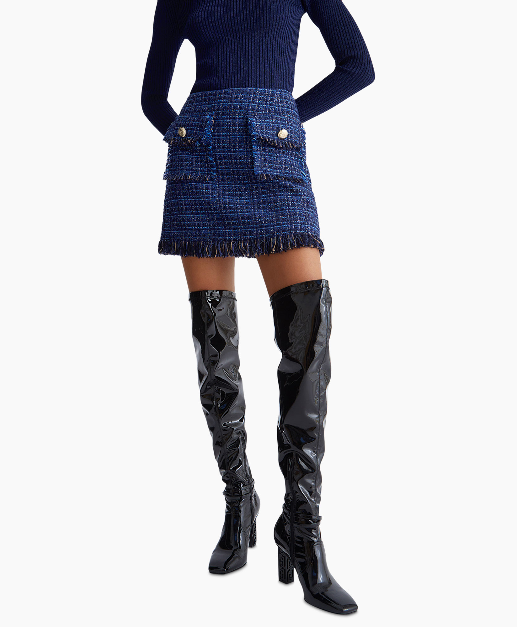 Liu Jo Minirok Sfrangiata Blauw