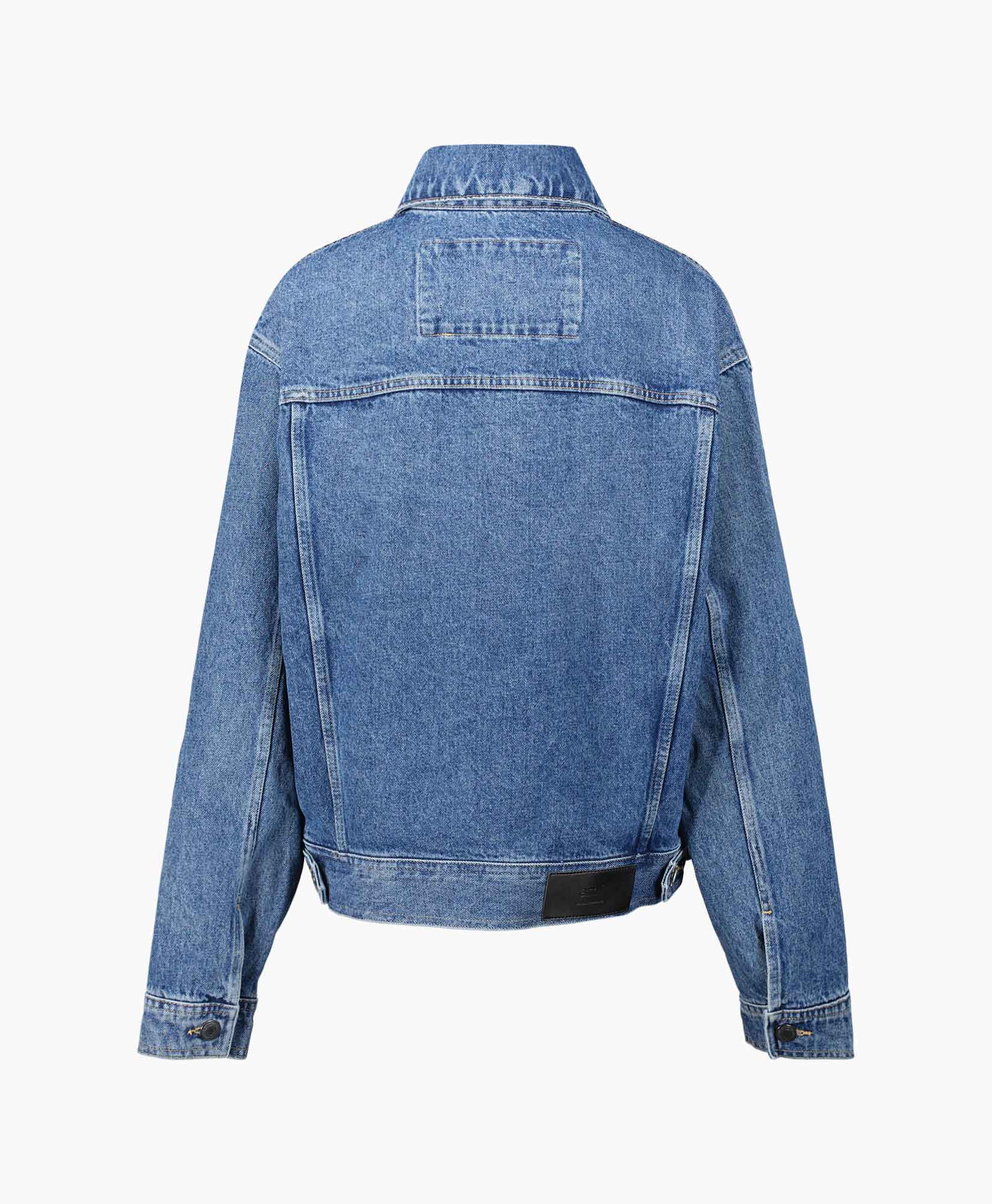 Ami Jack Boxy Denim Blauw