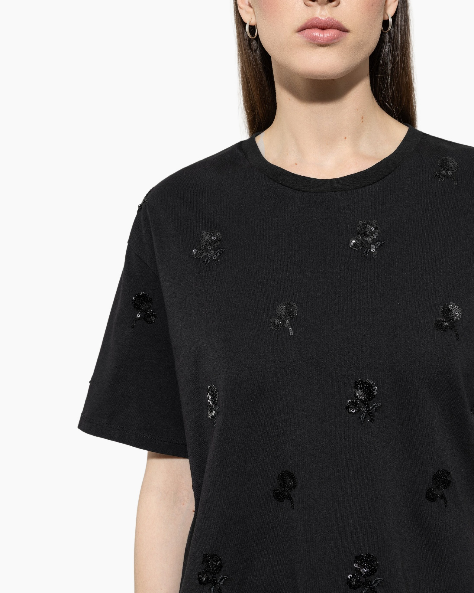 T-shirt 328268/7932-0 Zwart dessin