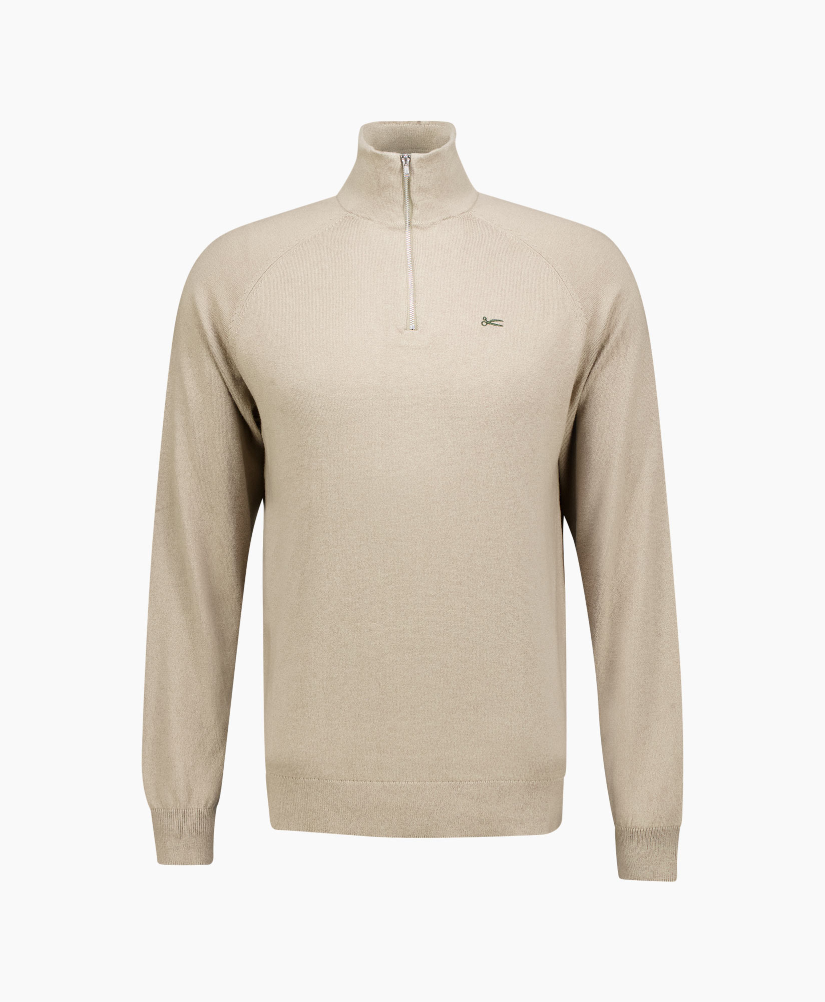 Trui Scissor Raglan Half Zip Llb Khaki