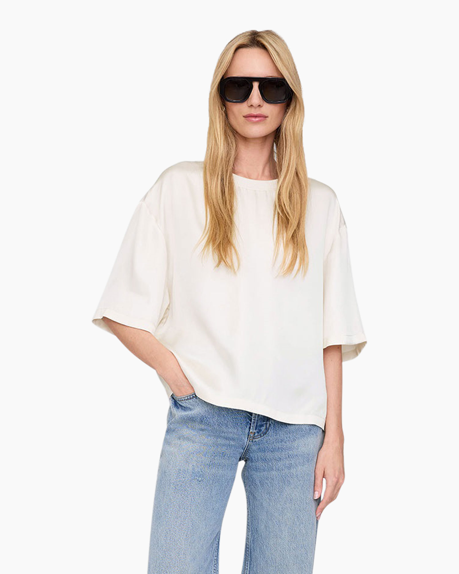 T-shirt Korte Mouw Imogen Off White