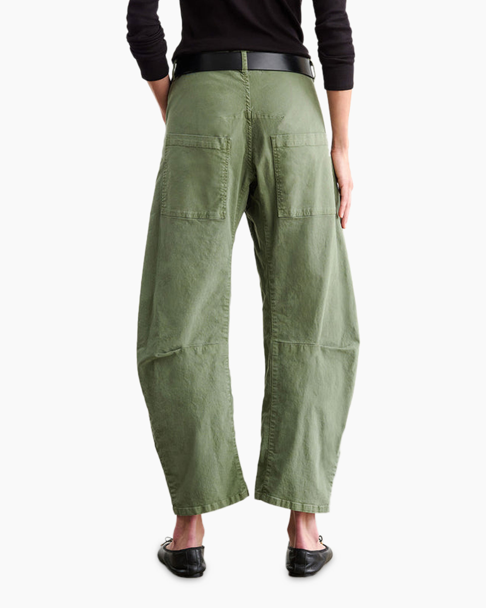 pants, olive, cargo, wide-leg, felted?
