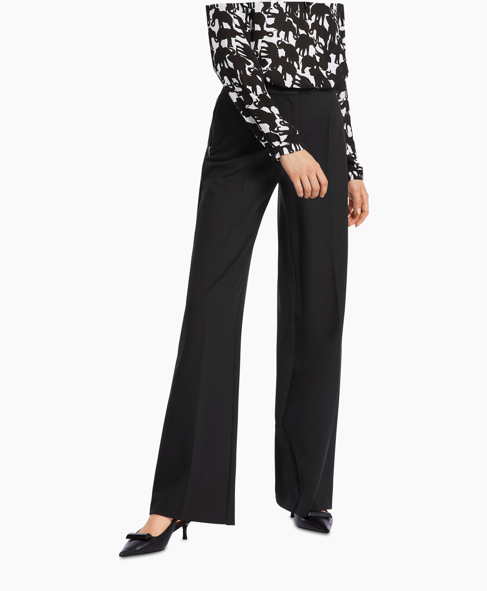 Marccain Collectie Broek Wc 81.10 J42 Zwart