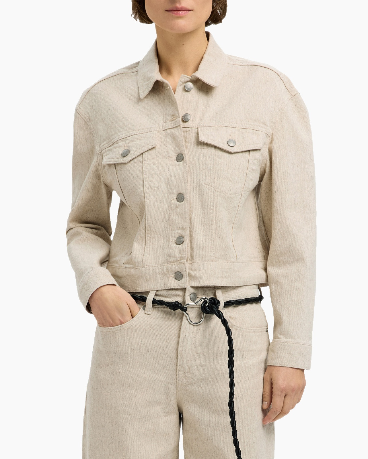 Jack Una Ls Denim Jacket Beige