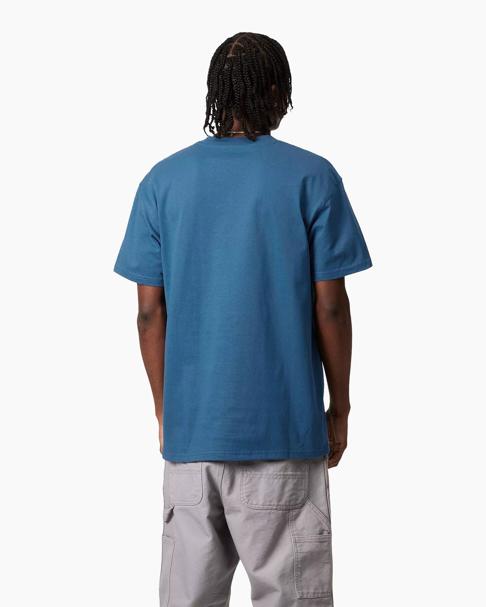 T-shirt Korte Mouw S/s American Script Blauw