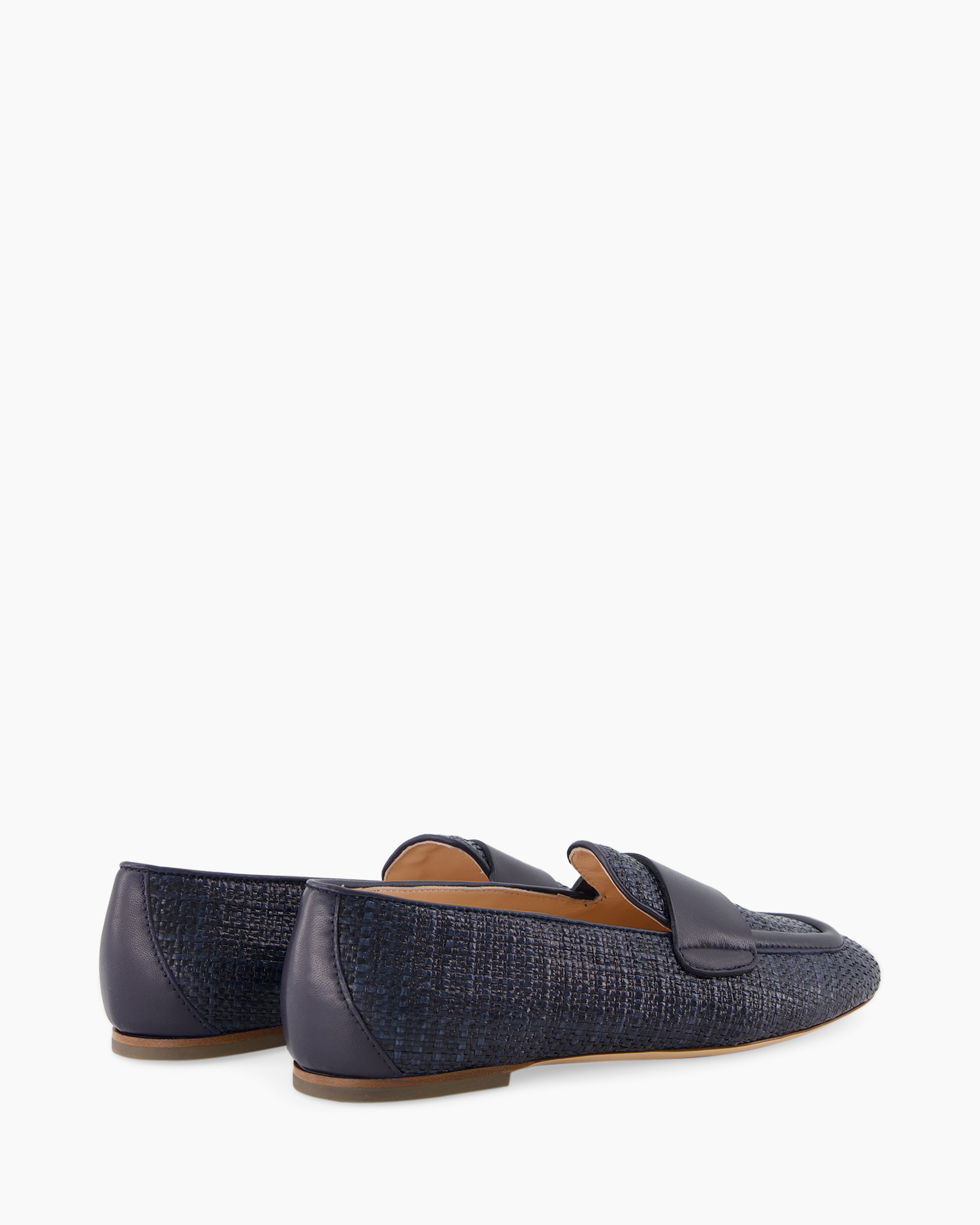 Loafer Sheryl Raffia Donker Blauw Loafer Sheryl Raffia Donker Blauw