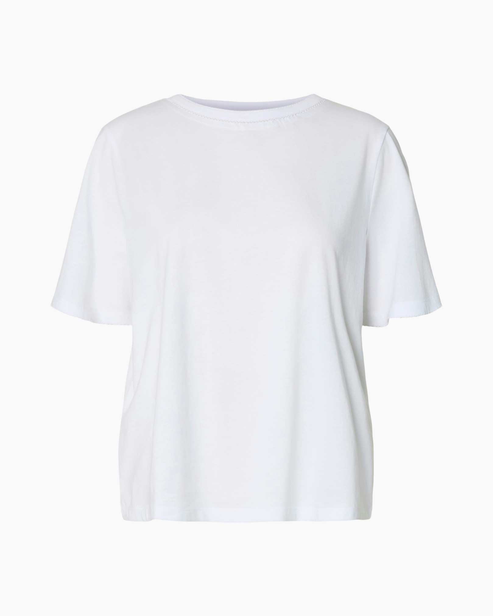 tshirt, short-sleeve, white, cotton, basic