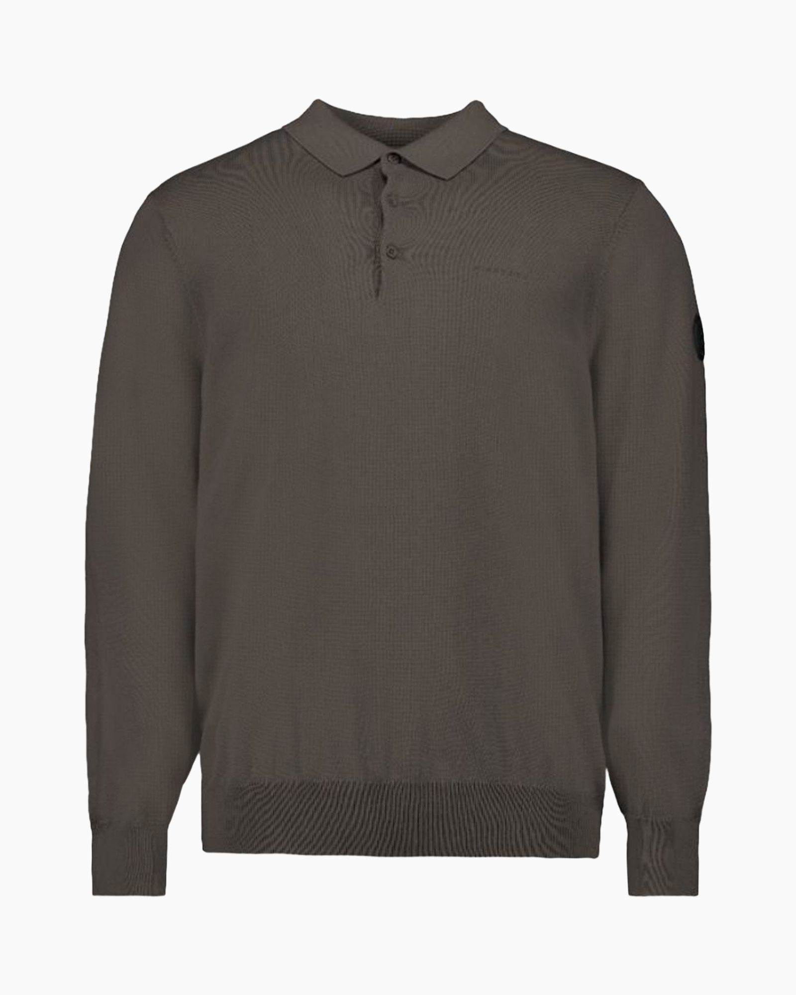 Polo Knitwear Polo Longsleeve Donkergrijs