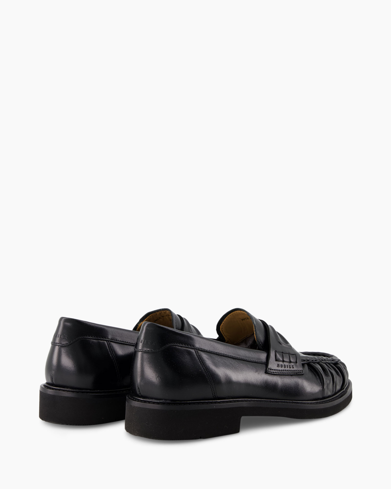 herenschoenen, zwart, leer, slip-on, mokassin