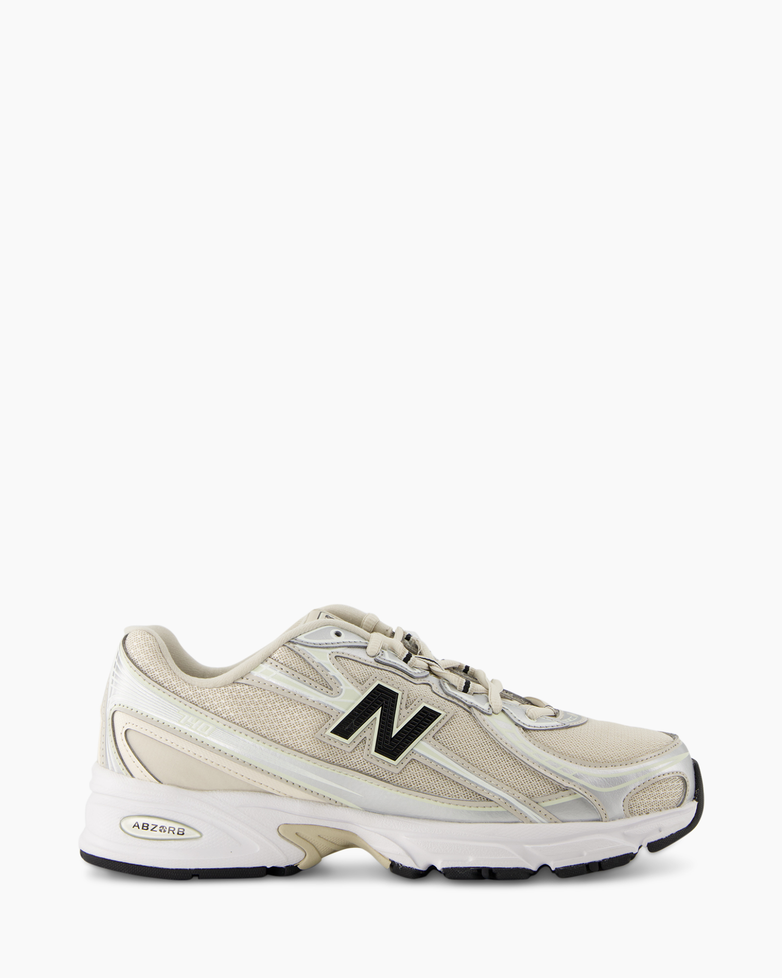 sneaker, sportschoen, mesh, beige, wit