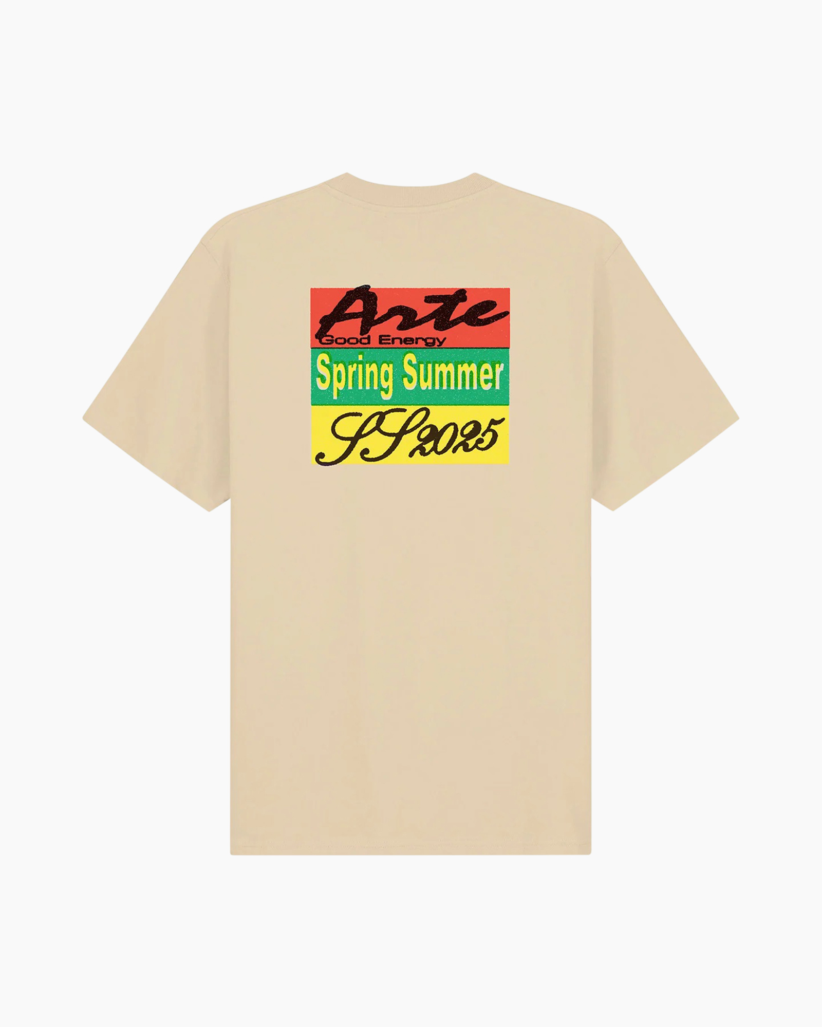 T-shirt Korte Mouw 3 Colours Print Tee Ecru