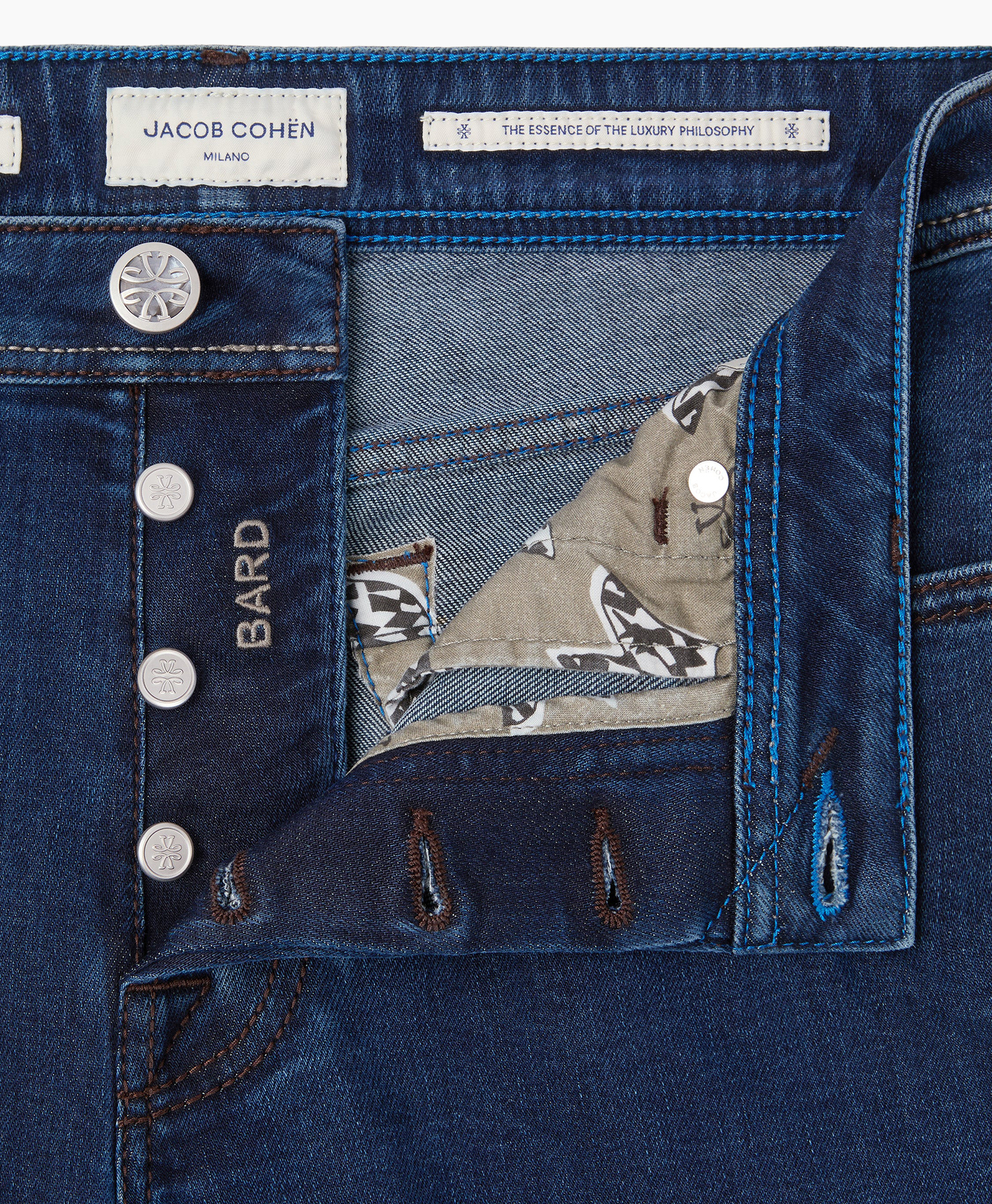 broek, denim, zak, knopen, camouflage