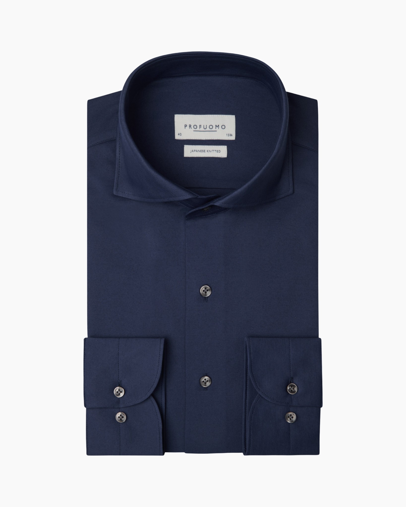 overhemd, donkerblauw, lang, knopen-overhemd, kraagshirt