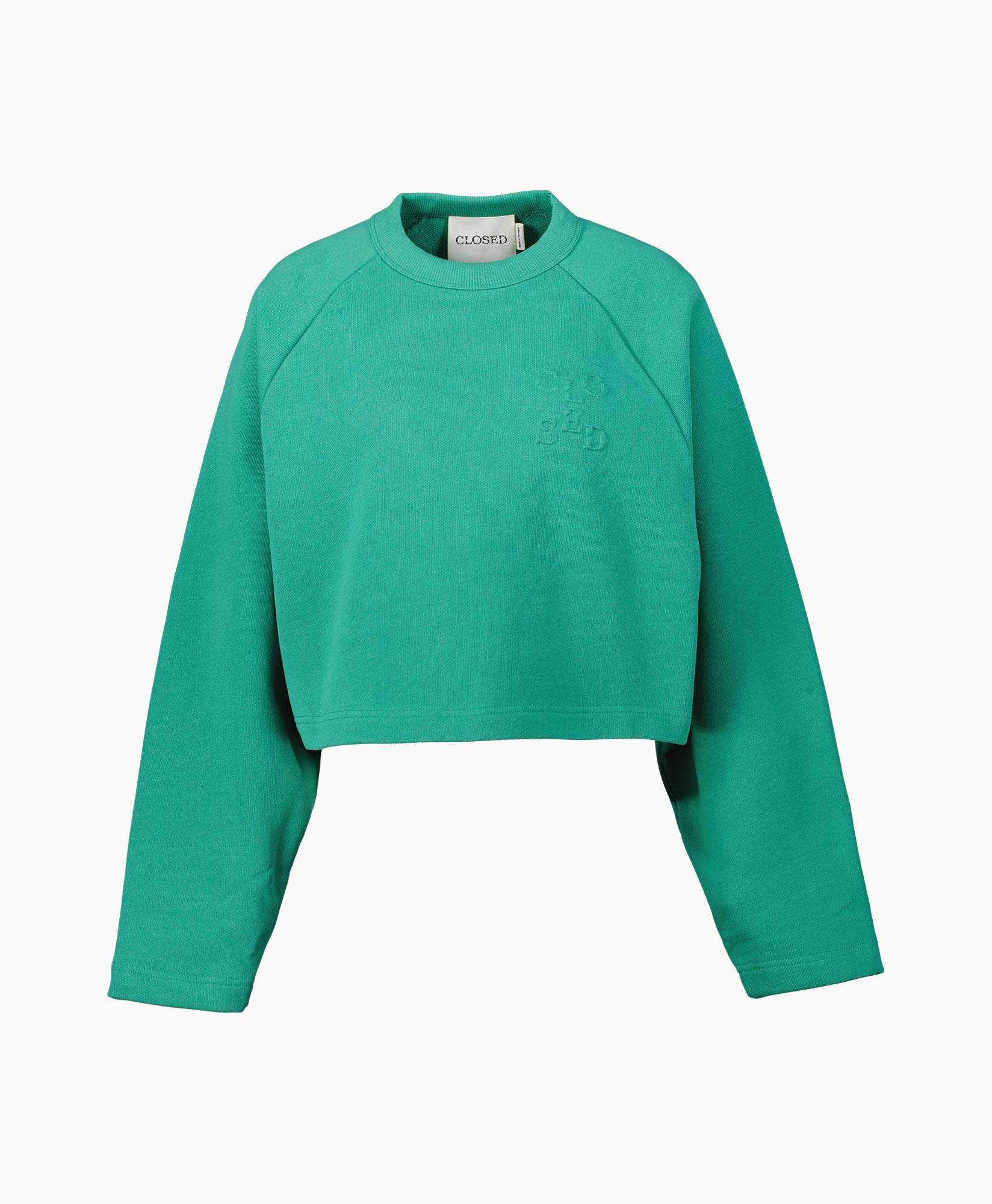 Closed Pullover Crew Neck Long Sleeve Groen