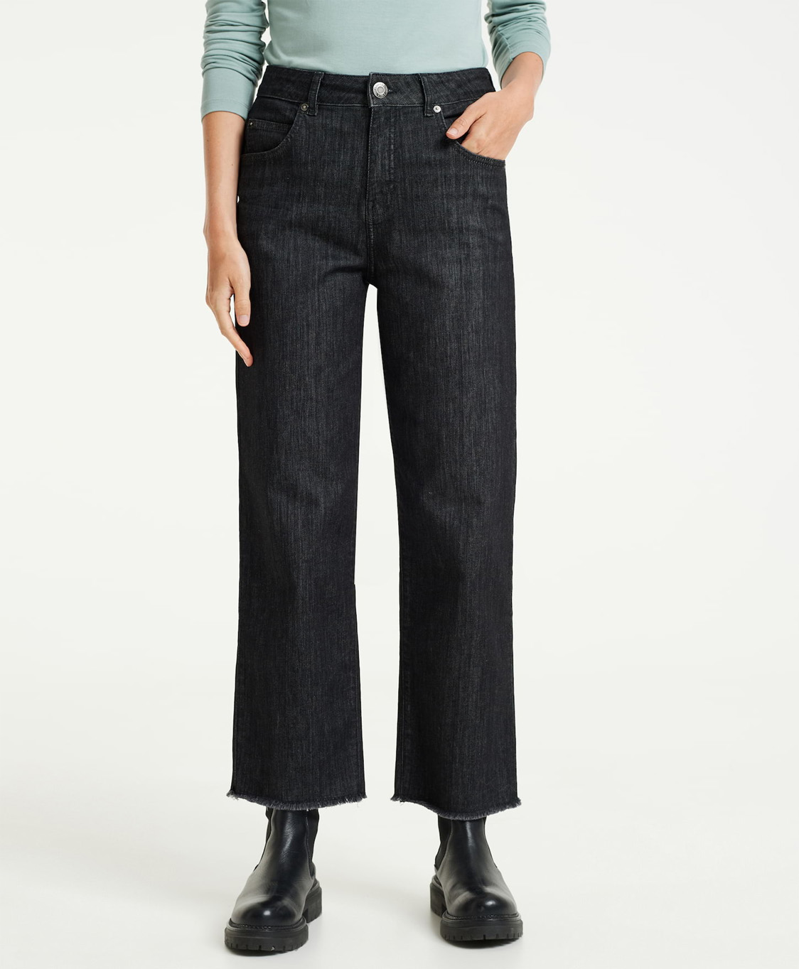Opus Jeans Momito Ash Zwart