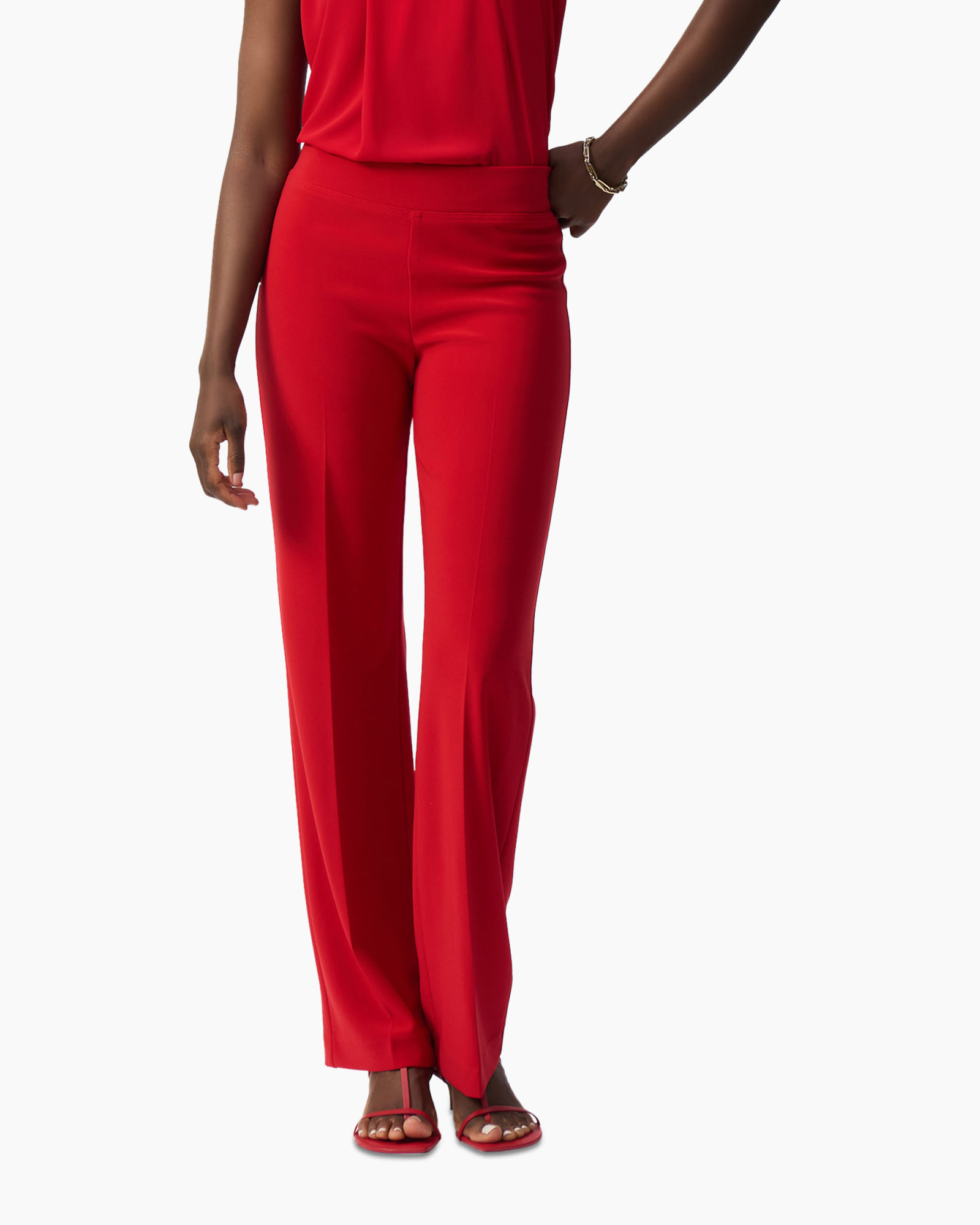 Pantalon Straight Leg Rood
