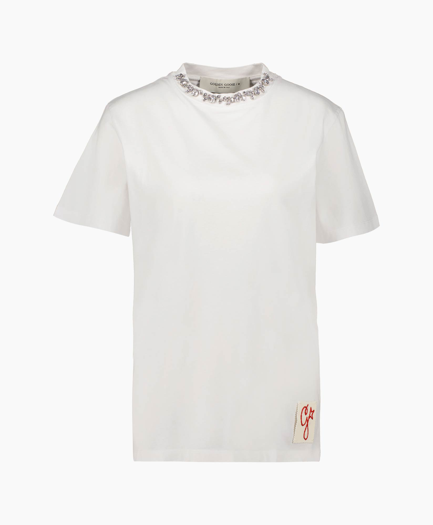 Golden Goose T-shirt Korte Mouw Gwp01220-1 Off White