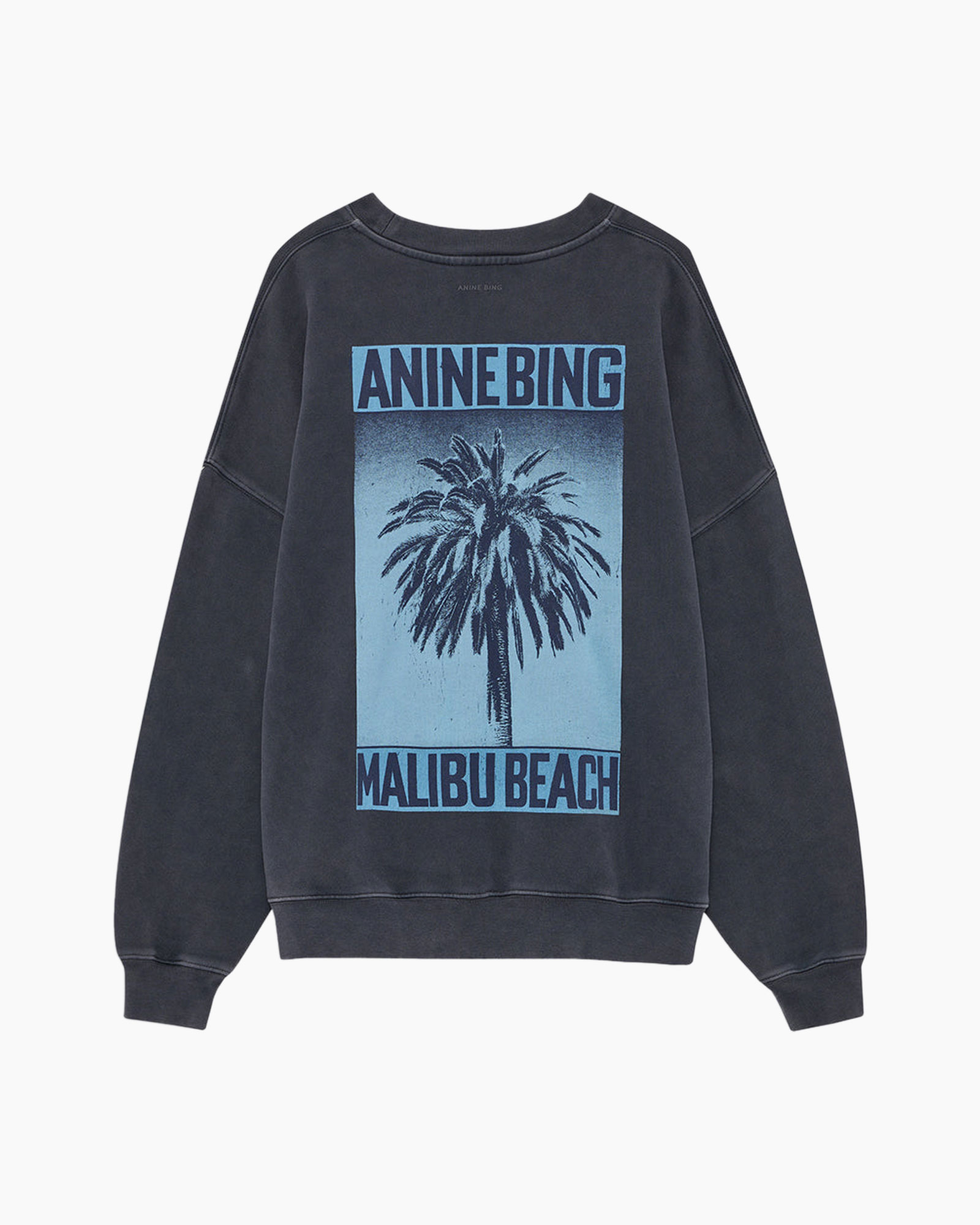 zwem, pulliver, grafisch, palmboom, blauwe afdruk