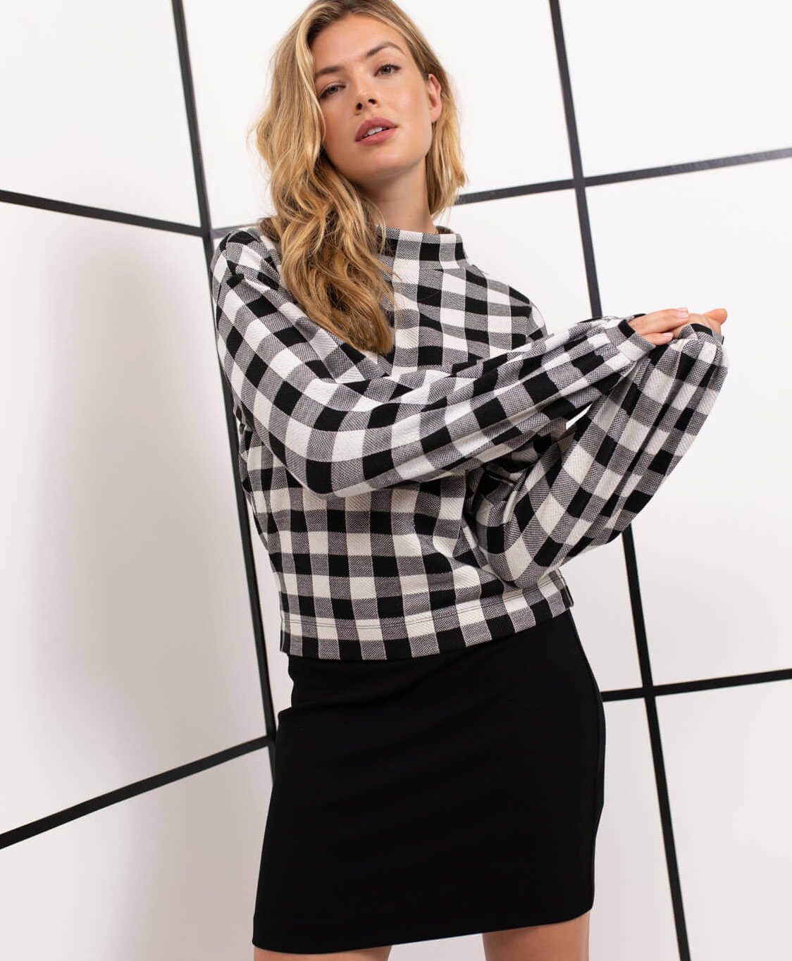 Anna Van Toor Rok 01a03-02564 Zwart
