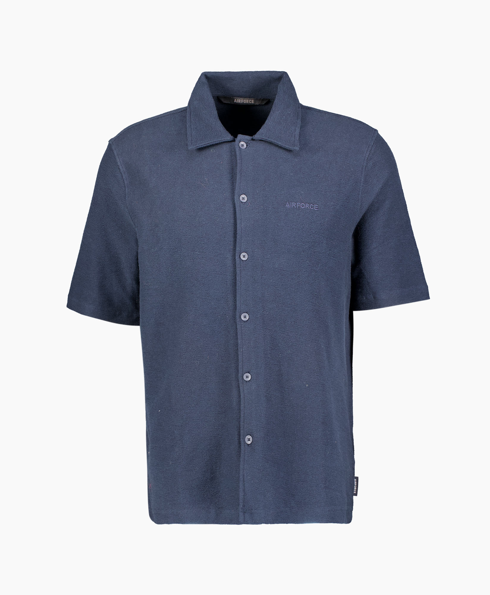 Overhemd Woven Short Sleeve Donker Blauw