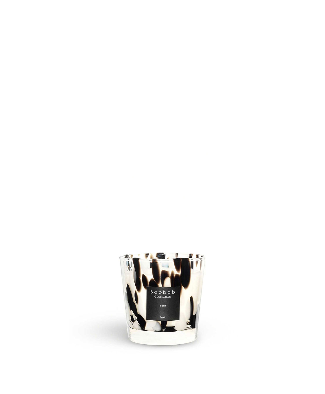 Baobab Geurkaars Max One Pearls Zwart