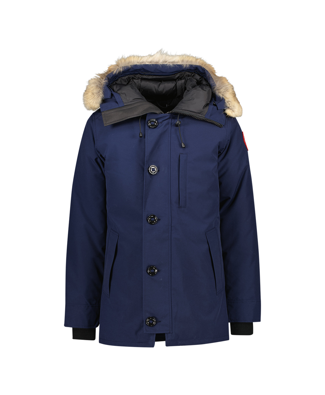 Kiezelsteen President roltrap Canada Goose Gewatteerde Jas Chateau Parka/atlant Donker Blauw