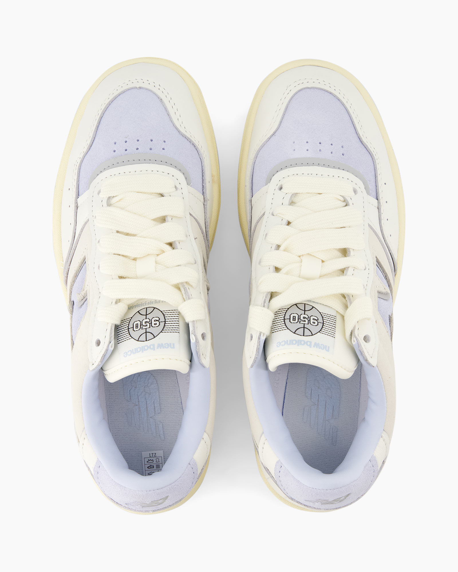 sneakers, veters, paars, crème, canvas