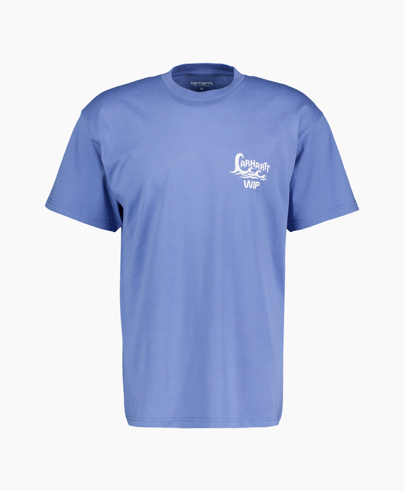 t-shirt, korte mouw, blauw, logo, grafisch